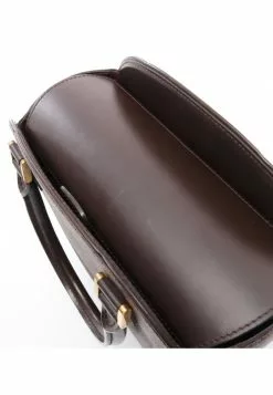 Pre-loved LOUIS VUITTON Sarria Saw Black chessboard Handbag PVC Genuine Leather Brown -Louis Vuitton Shop louis vuitton 8792 8681636 8