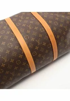 Pre-loved LOUIS VUITTON Keepall55 Classic Monogram Duffle Bag PVC Genuine Leather Brown -Louis Vuitton Shop louis vuitton 8801 8881636 5