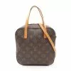 Pre-loved LOUIS VUITTON Spontini Classic Monogram Handbag PVC Genuine Leather Brown 2 Way Style