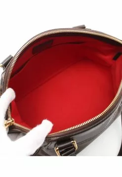 Pre-loved LOUIS VUITTON Verona PM Black chessboard Shoulder Bag PVC Genuine Leather Brown -Louis Vuitton Shop louis vuitton 8804 6581636 3