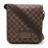 Pre-loved LOUIS VUITTON Brooklyn PM Black chessboard Shoulder Bag PVC Genuine Leather Brown -Louis Vuitton Shop louis vuitton 8805 6681636 1