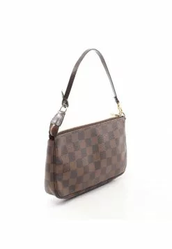 Pre-loved LOUIS VUITTON Pochette Accessoires Black chessboard Handbag PVC Genuine Leather Brown 11 Pre-loved LOUIS VUITTON Pochette Accessoires Black chessboard Handbag PVC Genuine Leather Brown -Louis Vuitton Shop louis vuitton 8807 6781636 2