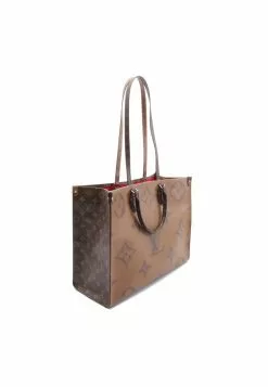 Pre-loved LOUIS VUITTON OnTheGo GM Classic Monogram Giant Reverse Shoulder Bag Tote Bag PVC Brown Beige 2 Way Style -Louis Vuitton Shop louis vuitton 8813 2581636 2