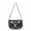 Pre-loved LOUIS VUITTON Multi Pochette Accessoires five-in-one 2 Colored Classic Monogram empreinte embossed Genuine Leather Shoulder Bag Black Beige 2 Way Style -Louis Vuitton Shop louis vuitton 8815 0581636 1