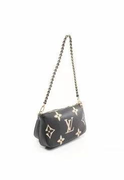 Pre-loved LOUIS VUITTON Multi Pochette Accessoires five-in-one 2 Colored Classic Monogram empreinte embossed Genuine Leather Shoulder Bag Black Beige 2 Way Style -Louis Vuitton Shop louis vuitton 8815 0581636 2