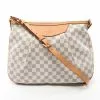 Pre-loved LOUIS VUITTON Siracusa MM white checkered Shoulder Bag PVC Genuine Leather white -Louis Vuitton Shop louis vuitton 8825 3381636 1