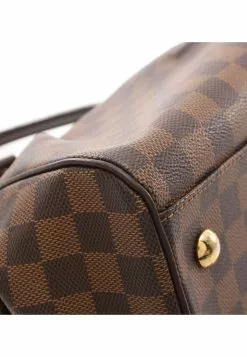 Pre-loved LOUIS VUITTON Trevi PM Black chessboard Handbag PVC Genuine Leather Brown 2 Way Style -Louis Vuitton Shop louis vuitton 8833 4512636 5