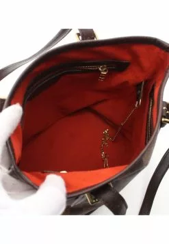 Pre-loved LOUIS VUITTON Malle Black chessboard Shoulder Bag Tote Bag PVC Genuine Leather Brown 12 Pre-loved LOUIS VUITTON Malle Black chessboard Shoulder Bag Tote Bag PVC Genuine Leather Brown -Louis Vuitton Shop louis vuitton 8838 8312636 3