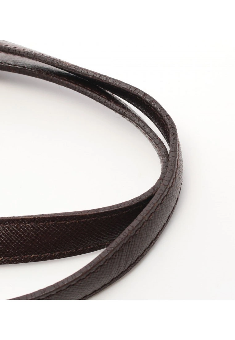 Pre-loved LOUIS VUITTON Malle Black chessboard Shoulder Bag Tote Bag PVC Genuine Leather Brown 7 Pre-loved LOUIS VUITTON Malle Black chessboard Shoulder Bag Tote Bag PVC Genuine Leather Brown - Image 5