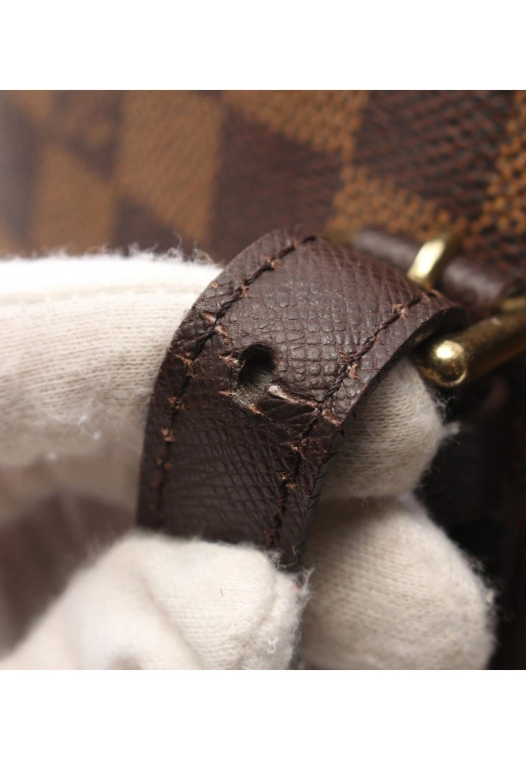 Pre-loved LOUIS VUITTON Malle Black chessboard Shoulder Bag Tote Bag PVC Genuine Leather Brown 8 Pre-loved LOUIS VUITTON Malle Black chessboard Shoulder Bag Tote Bag PVC Genuine Leather Brown - Image 6