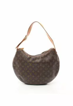Pre-loved LOUIS VUITTON Croissant GM Classic Monogram Shoulder Bag PVC Genuine Leather Brown