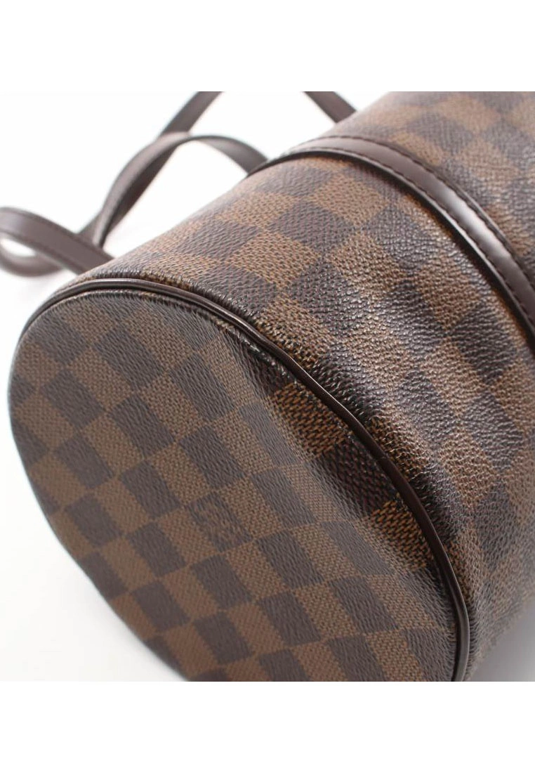 Pre-loved LOUIS VUITTON Papillon30 Black chessboard Handbag PVC Genuine Leather Brown 7 Pre-loved LOUIS VUITTON Papillon30 Black chessboard Handbag PVC Genuine Leather Brown - Image 5