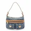 Pre-loved LOUIS VUITTON Baggy PM Old denim Shoulder Bag Genuine Leather Blue -Louis Vuitton Shop louis vuitton 9078 8478736 1