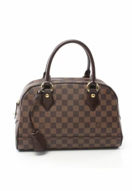Pre-loved LOUIS VUITTON Duomo Black chessboard Handbag PVC Genuine Leather Brown 3 Pre-loved LOUIS VUITTON Duomo Black chessboard Handbag PVC Genuine Leather Brown -Louis Vuitton Shop louis vuitton 9085 0578736 1
