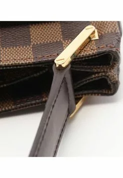 Pre-loved LOUIS VUITTON Aubagne Black chessboard Shoulder Bag PVC Genuine Leather Brown -Louis Vuitton Shop louis vuitton 9091 3478736 5