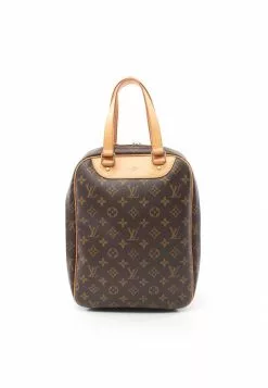 Pre-loved LOUIS VUITTON Excursion Classic Monogram Handbag PVC Genuine Leather Brown
