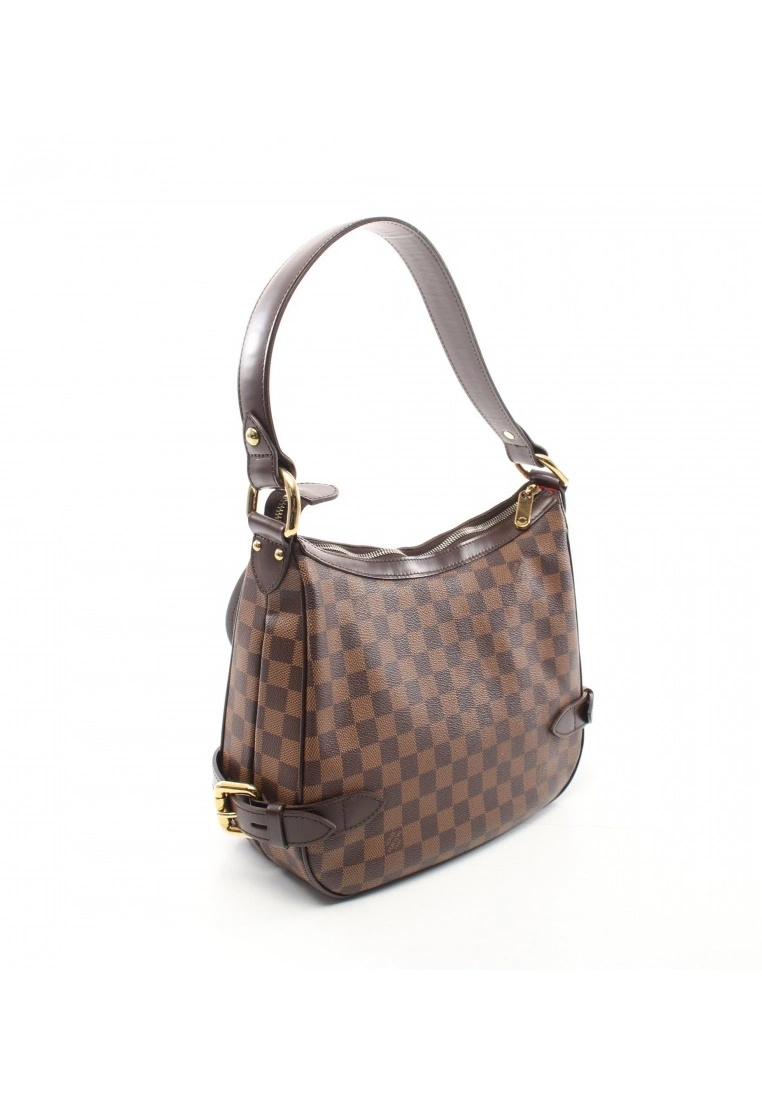 Pre-loved LOUIS VUITTON Highbury Black chessboard Shoulder Bag PVC Genuine Leather Brown 4 Pre-loved LOUIS VUITTON Highbury Black chessboard Shoulder Bag PVC Genuine Leather Brown - Image 2