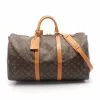 Pre-loved LOUIS VUITTON Keepall Bandouliere50 Classic Monogram luggage PVC Genuine Leather Brown 2 Way Style -Louis Vuitton Shop louis vuitton 9103 7478736 1