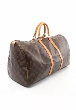 Pre-loved LOUIS VUITTON Keepall55 Classic Monogram luggage PVC Genuine Leather Brown -Louis Vuitton Shop louis vuitton 9103 9778736 2