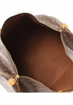 Pre-loved LOUIS VUITTON Keepall55 Classic Monogram luggage PVC Genuine Leather Brown -Louis Vuitton Shop louis vuitton 9103 9778736 3