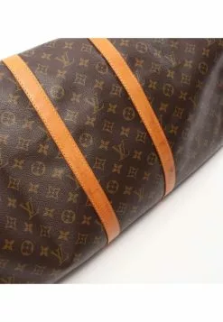 Pre-loved LOUIS VUITTON Keepall55 Classic Monogram luggage PVC Genuine Leather Brown -Louis Vuitton Shop louis vuitton 9103 9778736 6