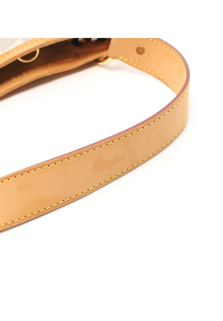 Pre-loved LOUIS VUITTON Galleria PM white checkered single Shoulder Bag PVC Genuine Leather white 9 Pre-loved LOUIS VUITTON Galleria PM white checkered single Shoulder Bag PVC Genuine Leather white - Image 7