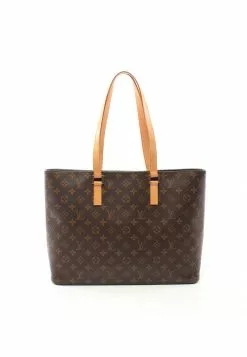Pre-loved LOUIS VUITTON Luco Classic Monogram Shoulder Bag Tote Bag PVC Genuine Leather Brown