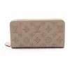 Pre-loved LOUIS VUITTON Mahina Greige Rounded zipper long leather Wallet grey beige -Louis Vuitton Shop louis vuitton 9117 6378736 1