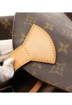 Pre-loved LOUIS VUITTON Montsouris GM Classic Monogram Backpack PVC Genuine Leather Brown -Louis Vuitton Shop louis vuitton 9123 1978736 8