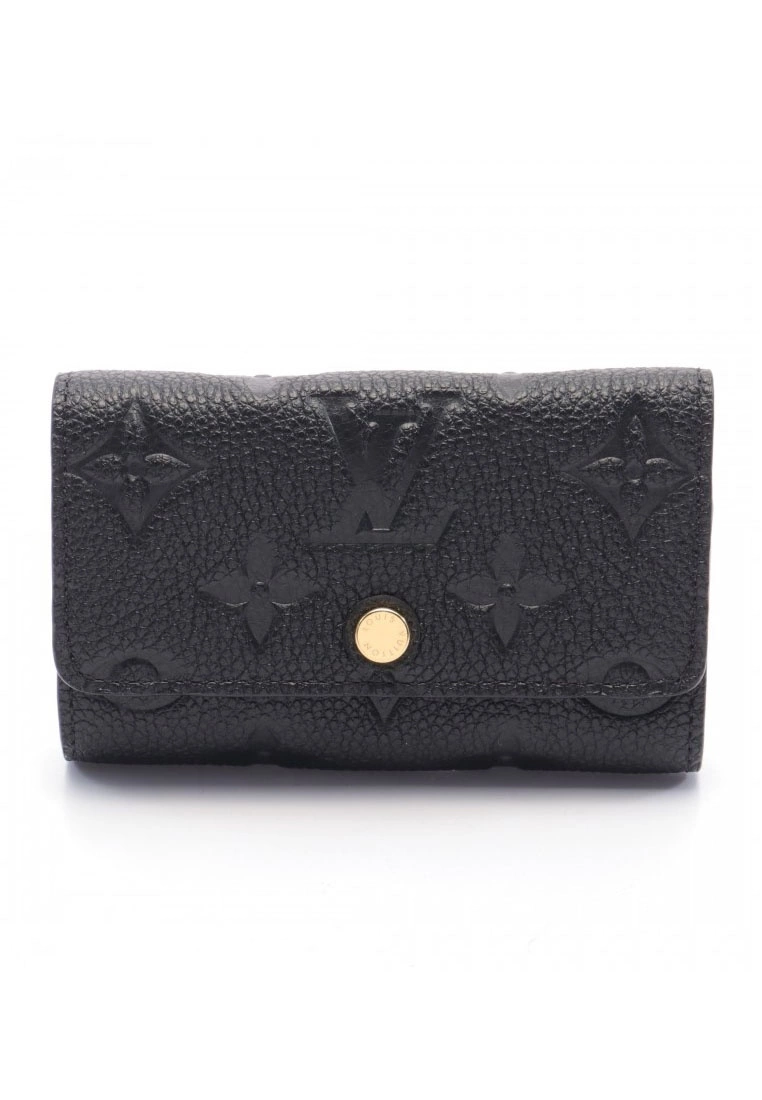 Pre-loved LOUIS VUITTON Multicore6 Classic Monogram empreinte mbossed 6 holes Key Pouch Genuine Leather Black 3 Pre-loved LOUIS VUITTON Multicore6 Classic Monogram empreinte mbossed 6 holes Key Pouch Genuine Leather Black