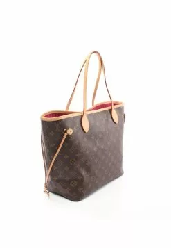 Pre-loved LOUIS VUITTON Neverfull MM Classic Monogram Pivot peony red Shoulder Bag Tote Bag PVC Genuine Leather Brown -Louis Vuitton Shop louis vuitton 9133 5778736 8
