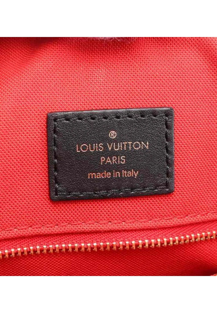 Pre-loved LOUIS VUITTON OnTheGo GM Old Flower Giant Reverse Shoulder Bag Tote Bag PVC Brown Beige 2 Way Style 6 Pre-loved LOUIS VUITTON OnTheGo GM Old Flower Giant Reverse Shoulder Bag Tote Bag PVC Brown Beige 2 Way Style - Image 4