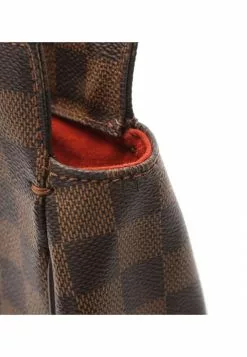 Pre-loved LOUIS VUITTON Parioli PM Black chessboard Shoulder Bag Tote Bag PVC Genuine Leather Brown -Louis Vuitton Shop louis vuitton 9146 9588736 5