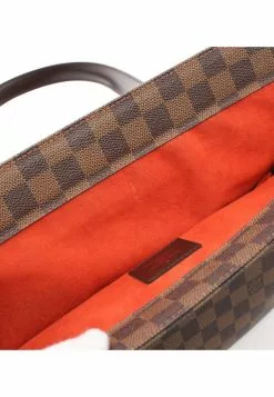 Pre-loved LOUIS VUITTON Parioli PM Black chessboard Shoulder Bag Tote Bag PVC Genuine Leather Brown -Louis Vuitton Shop louis vuitton 9147 9588736 8