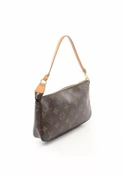 Pre-loved LOUIS VUITTON Pochette Accessoires Classic Monogram Handbag PVC Genuine Leather Brown -Louis Vuitton Shop louis vuitton 9149 7688736 2
