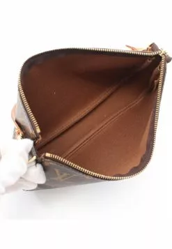 Pre-loved LOUIS VUITTON Pochette Accessoires Classic Monogram Handbag PVC Genuine Leather Brown -Louis Vuitton Shop louis vuitton 9149 7688736 3