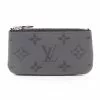 Pre-loved LOUIS VUITTON Pochette Cle Monogram Eclipse Reverse Coin Pouch PVC Black Grey With Key Ring -Louis Vuitton Shop louis vuitton 9152 0288736 1