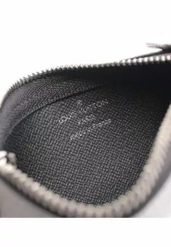Pre-loved LOUIS VUITTON Pochette Cle Monogram Eclipse Reverse Coin Pouch PVC Black Grey With Key Ring -Louis Vuitton Shop louis vuitton 9153 0288736 4