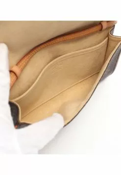 Pre-loved LOUIS VUITTON Pochette Twin GM Classic Monogram Shoulder Bag PVC Genuine Leather Brown -Louis Vuitton Shop louis vuitton 9155 9288736 3