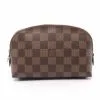 Pre-loved LOUIS VUITTON Pochette Cosmetic Pouch Black chessboard Cosmetic Pouch PVC Brown -Louis Vuitton Shop louis vuitton 9158 5288736 1