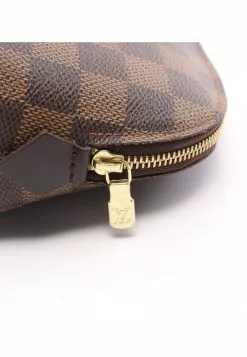 Pre-loved LOUIS VUITTON Pochette Cosmetic Pouch Black chessboard Cosmetic Pouch PVC Brown -Louis Vuitton Shop louis vuitton 9160 5288736 6