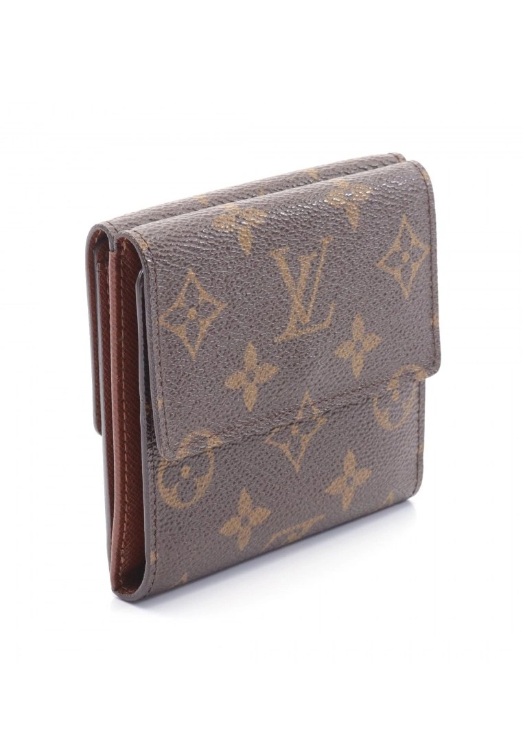 Pre-loved LOUIS VUITTON Porte monnaie billet cartecredit Classic Monogram tri-fold Wallet Twin Wallet PVC Genuine Leather Brown 4 Pre-loved LOUIS VUITTON Porte monnaie billet cartecredit Classic Monogram tri-fold Wallet Twin Wallet PVC Genuine Leather Brown - Image 2