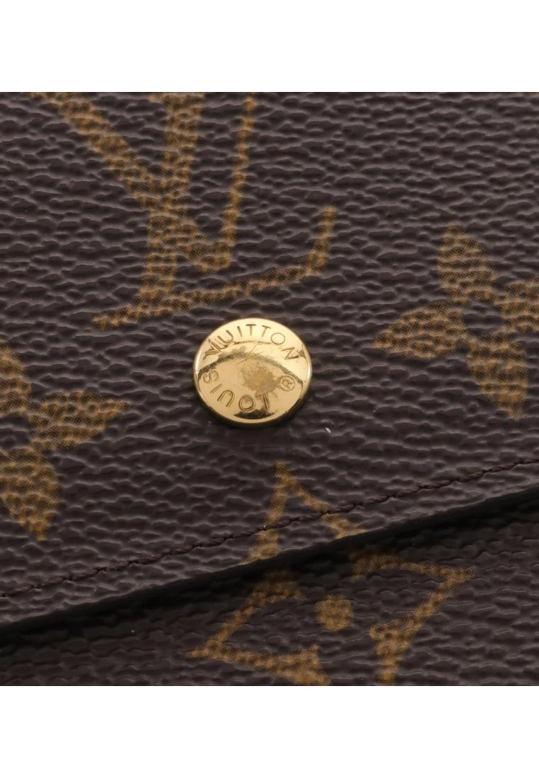 Pre-loved LOUIS VUITTON Porte monnaie billet cartecredit Classic Monogram tri-fold Wallet Twin Wallet PVC Genuine Leather Brown 10 Pre-loved LOUIS VUITTON Porte monnaie billet cartecredit Classic Monogram tri-fold Wallet Twin Wallet PVC Genuine Leather Brown - Image 8