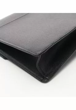 Pre-loved LOUIS VUITTON Selenga Fine grain dark grey clutch Leather handbag Black -Louis Vuitton Shop louis vuitton 9175 7188736 5