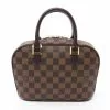 Pre-loved LOUIS VUITTON Saria Small Checkered Ebony clutch PVC Leatherwear Brown -Louis Vuitton Shop louis vuitton 9208 5098736 1