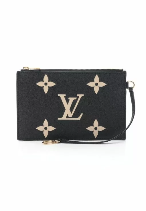 Pre-loved LOUIS VUITTON 2 Colored Monogram amplant Pouch Leather Black Light brown Neonoe For MM -Louis Vuitton Shop louis vuitton 9309 4613836 1
