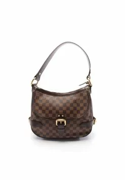 Pre-loved LOUIS VUITTON Highbury Damier ebene Shoulder Bag PVC Leather Brown
