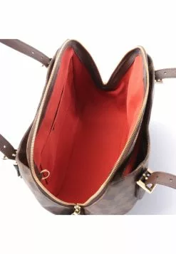 Pre-loved LOUIS VUITTON Belem MM Damier ebene Shoulder Bag PVC Leather Brown -Louis Vuitton Shop louis vuitton 9316 9713836 3