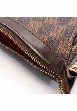 Pre-loved LOUIS VUITTON Highbury Damier ebene Shoulder Bag PVC Leather Brown -Louis Vuitton Shop louis vuitton 9317 3113836 7