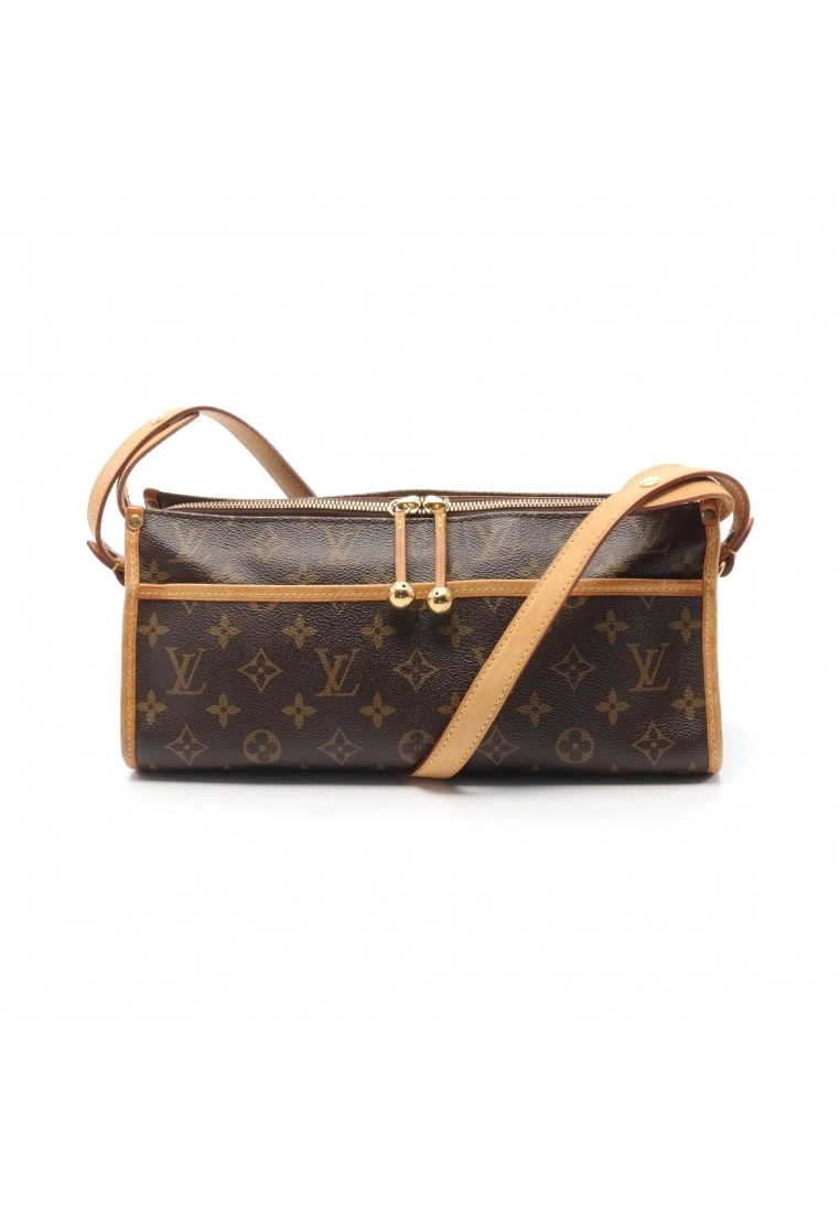 Pre-loved LOUIS VUITTON Popincourt Ron Classic Monogram Shoulder Bag PVC Leather Brown 3 Pre-loved LOUIS VUITTON Popincourt Ron Classic Monogram Shoulder Bag PVC Leather Brown